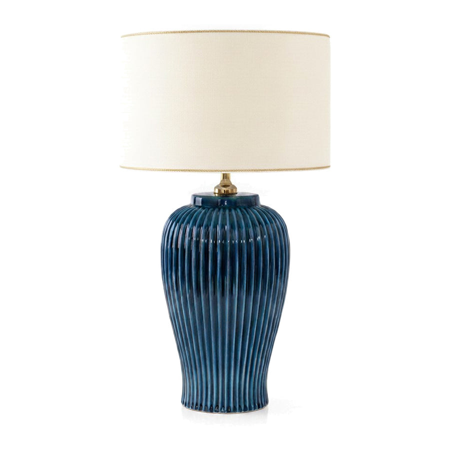 Lunatre Nobile blu Drum shade – Ø 50 cm