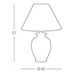 Giardino Avorio Ø 40 cm – handgefertigte Tischlampe aus Italien #size:40cm