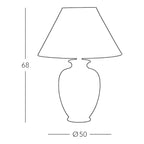 Giardino Panse Ø 50 cm – handgefertigte Tischlampe aus Italien #size:50cm