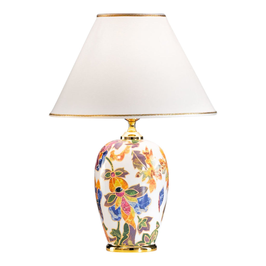 Damasco Ø 30 cm – handgefertigte Tischlampe aus Italien #size:30cm