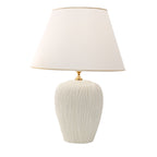 Lunatre Onde – handgefertigte Tischlampe aus Italien #shade:beige