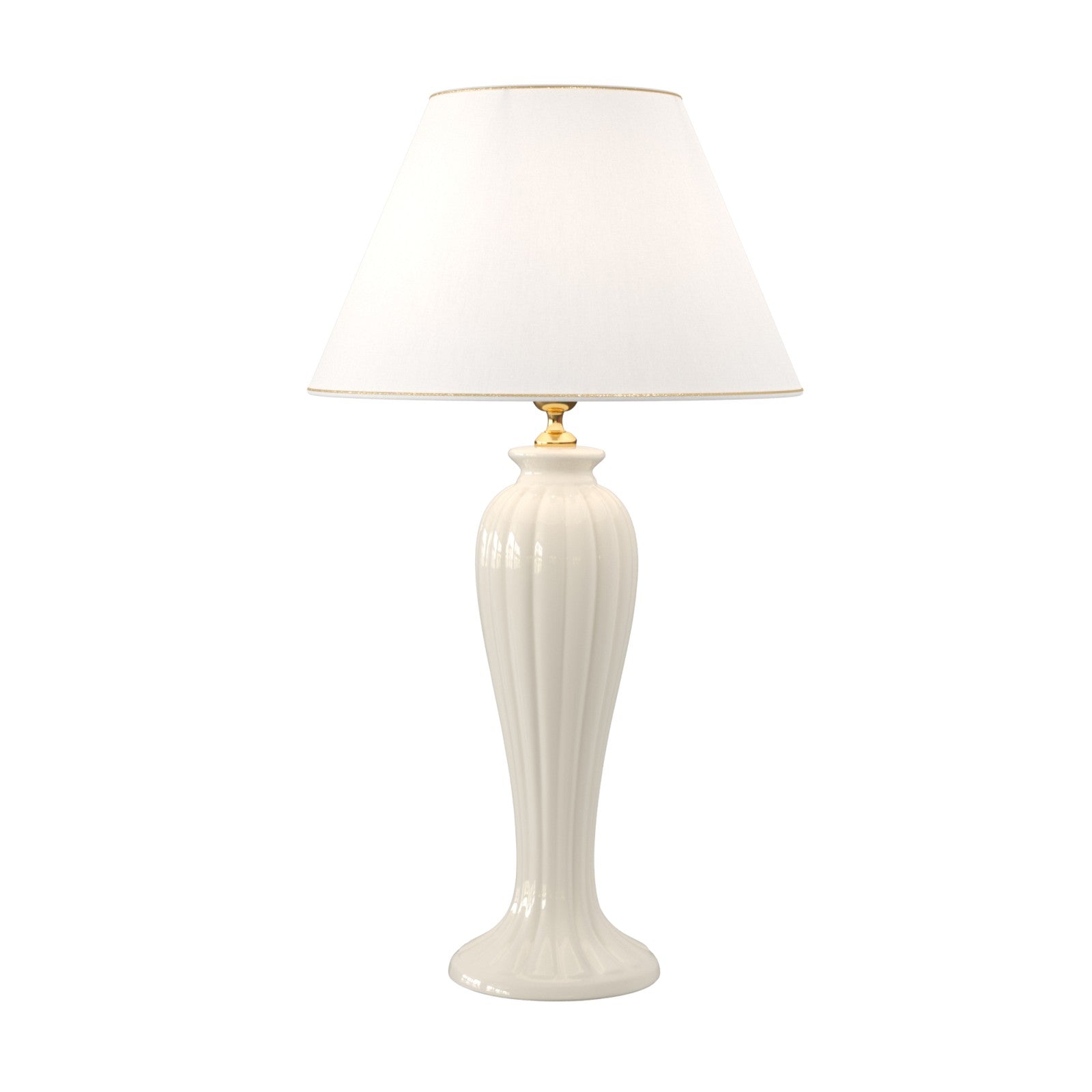 Lunatre Eleganza – handgefertigte Tischlampe aus Italien #color:vaniglia #shade:beige