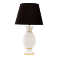 Lunatre Ananas Premium Gold/Schwarz – handgefertigte Tischlampe aus Italien #color:ananas-schwarz