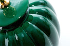 Lunatre Palazzo Verde (Grün), Keramik-Detail – handgefertigte Tischlampe aus Italien #color:verde
