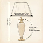 Lunatre Estetica Ø 30 cm – handgefertigte Tischlampe aus Italien #size:30cm
