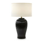 Lunatre Nobile Nero, Freisteller, Schirm Trommel Beige – handgefertigte Tischlampe aus Italien #shade:beige #form:trommel