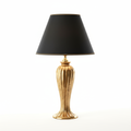 Lunatre Eleganza Oro Antico – handgefertigte Tischlampe aus Italien #color:oro-antico #shade:schwarz