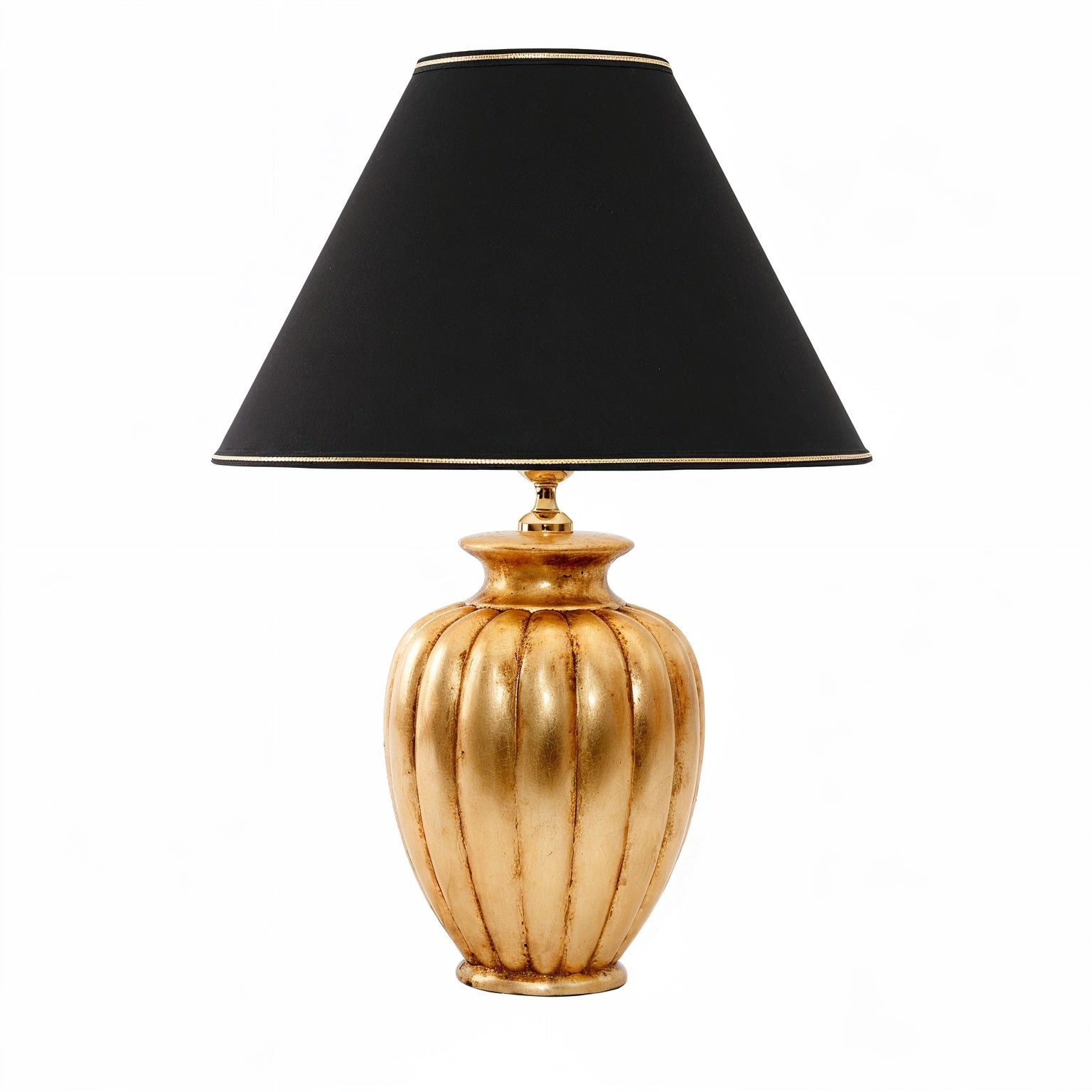 Lunatre Palazzo Oro Antico (Antikgold), Lampenschirm Schwarz #color:oro-antico #shade:schwarz