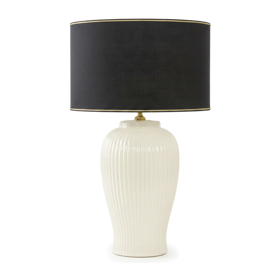 Lunatre Nobile Bianco Drum shade – black lampshade