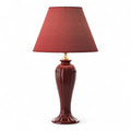 Lunatre Eleganza Bordeaux – handgefertigte Tischlampe aus Italien #color:bordeaux #shade:rot